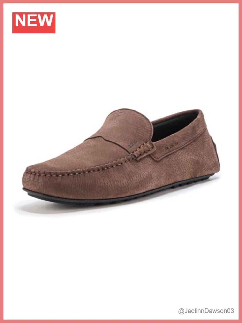 Women's Nubuck Leather Mocc Loafers Flat Slip-On Casual
